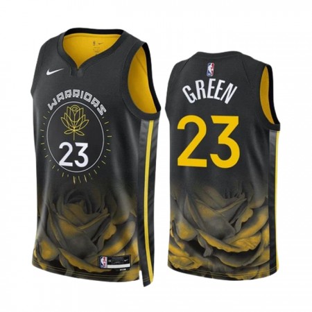 Canotte Uomo Golden State Warriors Draymond Green 23 Nike 2022-23 City Edition Nero Swingman